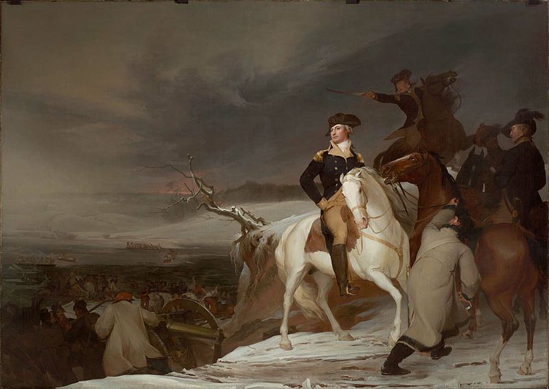 The passage of the Delaware, 25-26 December, by Thomas Sully (1783-1872), painted in 1819, Museum of Fine Arts, Boston.
